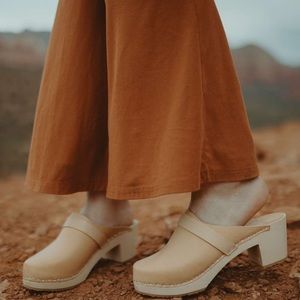 Lotta from Stockholm - Elsa High Heel Classic Clog Natural Leather